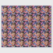 JFK John F. Kennedy Motivierend Inspiration Geschenkpapier (Flach)