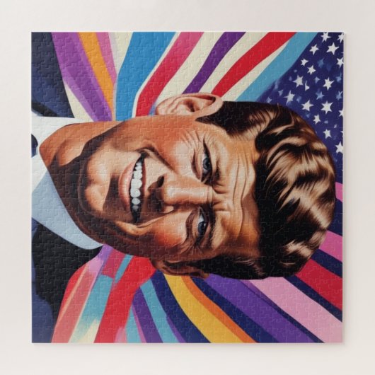 JFK John F. Kennedy Motivierend Inspiration Puzzle (Horizontal)