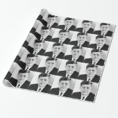 JFK John F. Kennedy Präsident von Black & White Ja Geschenkpapier (Ungerollt)