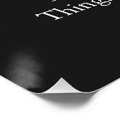 JFK John F. Kennedy Zitat Dinge passieren nicht Poster (Ecke)