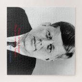 JFK John F. Kennedy Zitat Dinge passieren nicht Puzzle (Horizontal)