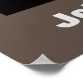 JFK John F. Kennedy Zitat Motivierend Brown Poster (Ecke)