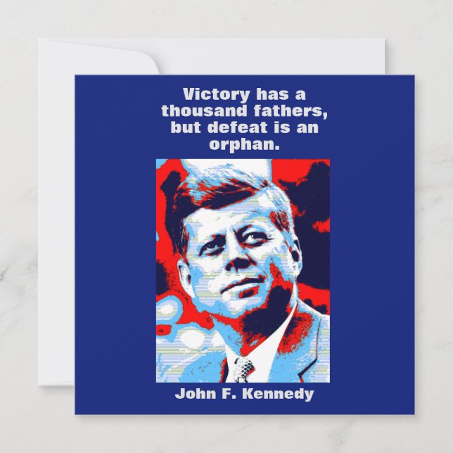 JFK John F. Kennedy Zitat Motivierend Inspiration (Vorderseite)