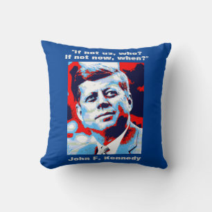JFK John F. Kennedy Zitat Motivierend Inspiration Kissen