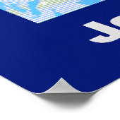 JFK John F. Kennedy Zitat Motivierend Inspiration Poster (Ecke)