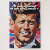 JFK John F. Kennedy Zitat Motivierend Inspiration Puzzle (Vertikal)