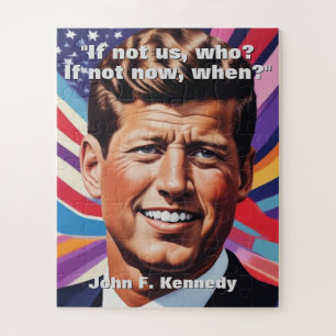 JFK John F. Kennedy Zitat Motivierend Inspiration Puzzle