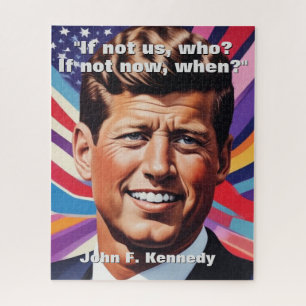 JFK John F. Kennedy Zitat Motivierend Inspiration Puzzle
