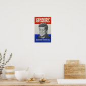 JFK - John Kennedy für Präsident 🇺 🇸 Poster (Küche)