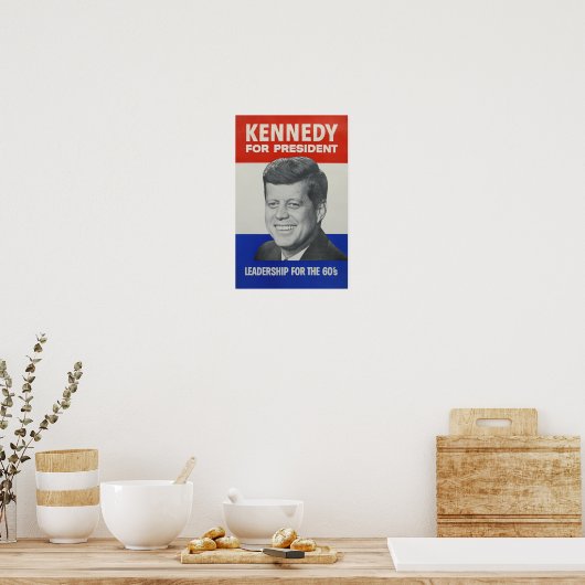 JFK - John Kennedy für Präsident 🇺 🇸 Poster (Küche)