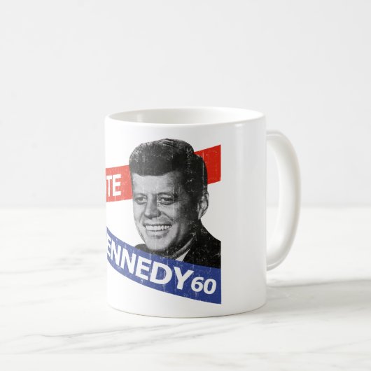 JFK Kennedy Election Kaffeetasse (VorderseiteRechts)