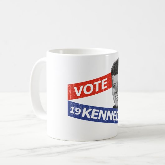 JFK Kennedy Election Kaffeetasse (Vorderseite Links)