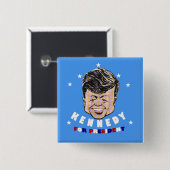 JFK: Kennedy für Präsident Button (Vorne & Hinten)