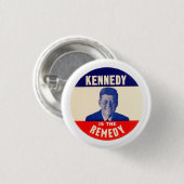JFK: Kennedy ist die Abhilfe Button (Vorne & Hinten)