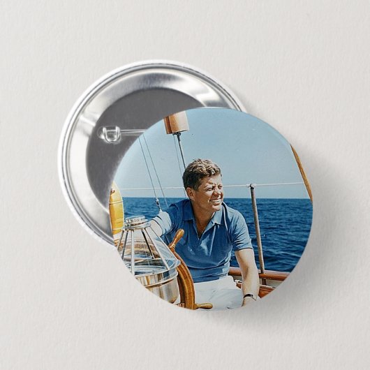 JFK Knopf Button (Vorne & Hinten)