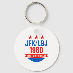 Jfk Lbj 1960 Neue Grenze John F Kennedy Kampagne Schlüsselanhänger