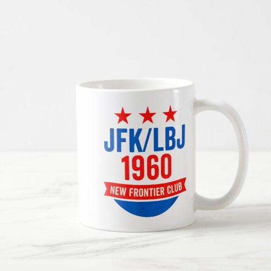 Jfk Lbj 1960 New Frontier John F Kennedy Campaign Kaffeetasse (Rechts)