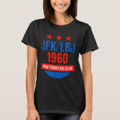 Jfk Lbj 1960 New Frontier John F Kennedy Campaign T-Shirt (Vorderseite)