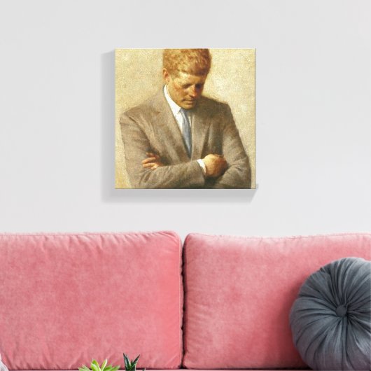 JFK-Malerei auf Leinwand (Insitu (Wohnzimmer))