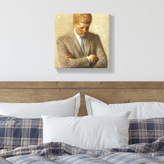JFK-Malerei auf Leinwand (Insitu (Schlafzimmer))