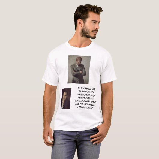 jfk, Nixon, Richard, verwirklichen Sie T-Shirt (Vorne ganz)