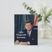 JFK offizielles Portrait aus dem öffentlichen Bere Postkarte (Stehend Vorderseite)