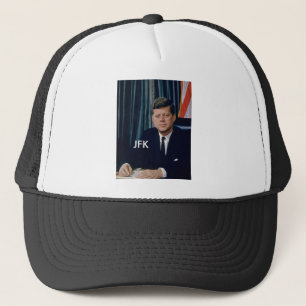 JFK offizielles Porträt vom public domain Truckerkappe