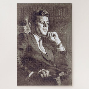JFK Portrait Puzzle