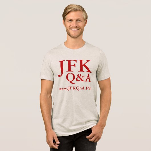 JFK Q&A Tri-Blend-SHIRT Tri-Blend Shirt (Vorderseite voll)