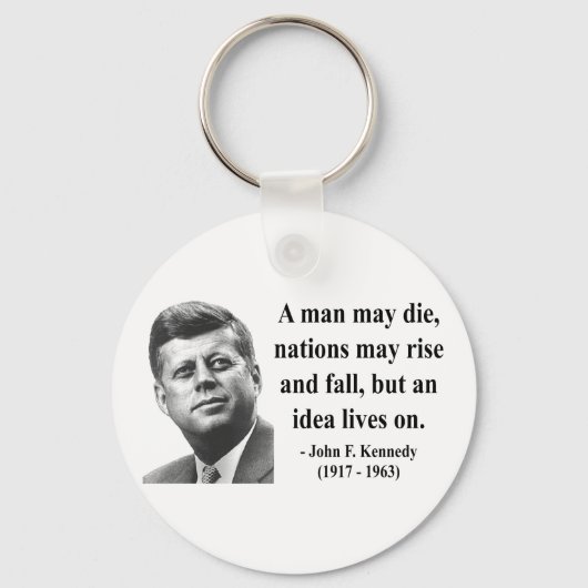 JFK Quote 4b Schlüsselanhänger (Vorderseite)