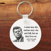 JFK Quote 4b Schlüsselanhänger (Vorderseite)