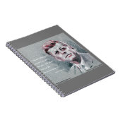 JFK & Quote Spirale Notizblock (Rechte Seite)