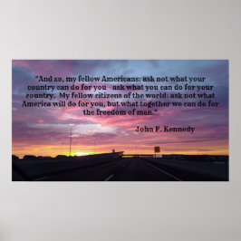 JFK Quotes Poster