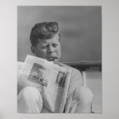 JFK Relaxen im Freien Poster (Vorne)