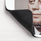 JFK reparieren das berühmte Zitat auf dem Dach Mousepad (Ecke)