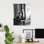 JFK richtet sich an die Nation Poster (Heimbüro)