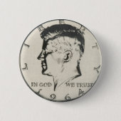 JFK-Schaltfläche halber Dollar Button (Vorderseite)