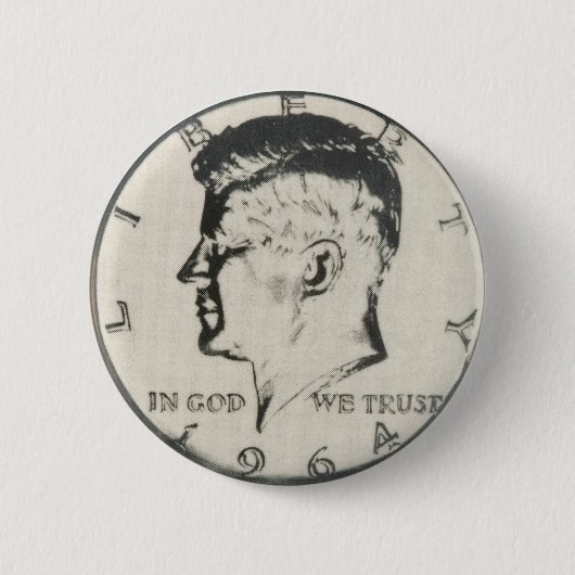 JFK-Schaltfläche halber Dollar Button (Vorderseite)