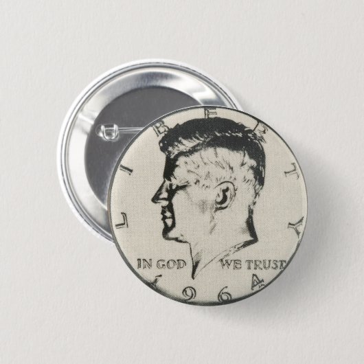 JFK-Schaltfläche halber Dollar Button (Vorne & Hinten)