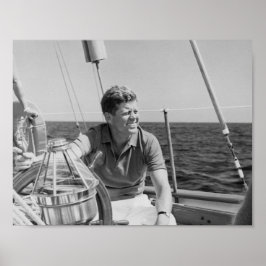 JFK Segeln im Urlaub Poster