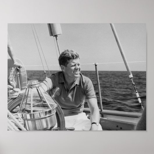 JFK Segeln im Urlaub Poster (Vorne)