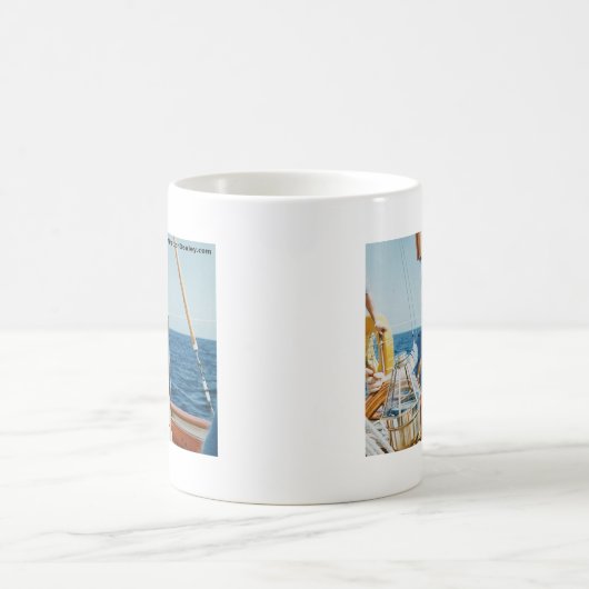 JFK Segeln Kaffeetasse (Mittel)