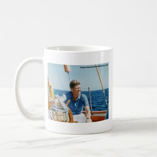 JFK Segeln Kaffeetasse (Links)