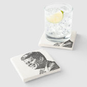 JFK - SteinUntersetzer (Seitenansicht)