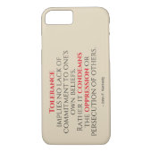 JFK Tolerance Quote Typografie Case-Mate iPhone Hülle (Rückseite)