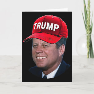 Jfk trägt Trump-Hut Lustiges John F Kennedy Meme G Karte