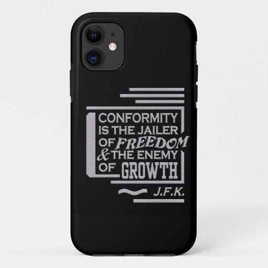 JFK Übereinstimmungs-Zitat iPhone 5 Case-Mate, Case-Mate iPhone Hülle (Rückseite)