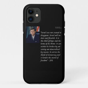JFK und berühmtes Zitat zu Israel Case-Mate iPhone Hülle