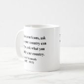 JFK Zitat 3a Kaffeetasse (Vorderseite Links)