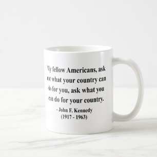 JFK Zitat 3a Kaffeetasse